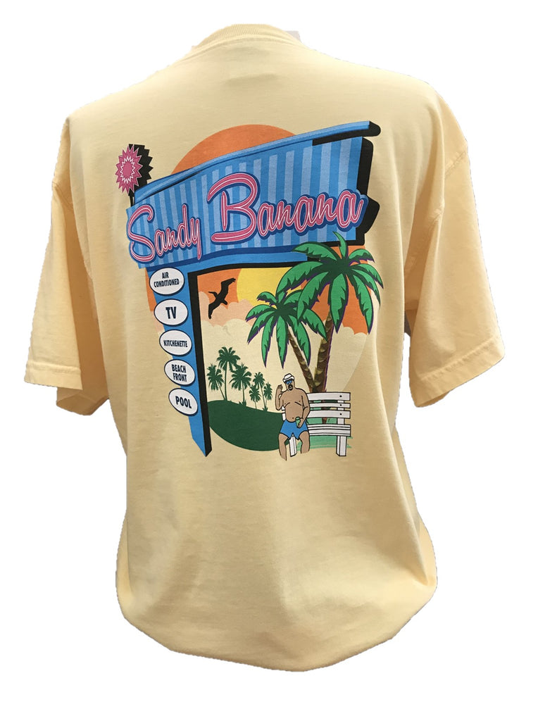 Short Sleeve Tees - Navy Logo Front with Marquee Design Back