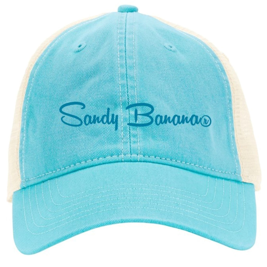 Baseball Cap - Signature Logo - LAGOON BLUE/IVORY
