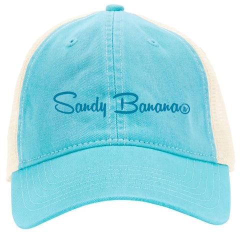 Baseball Cap - Signature Logo - LAGOON BLUE/IVORY