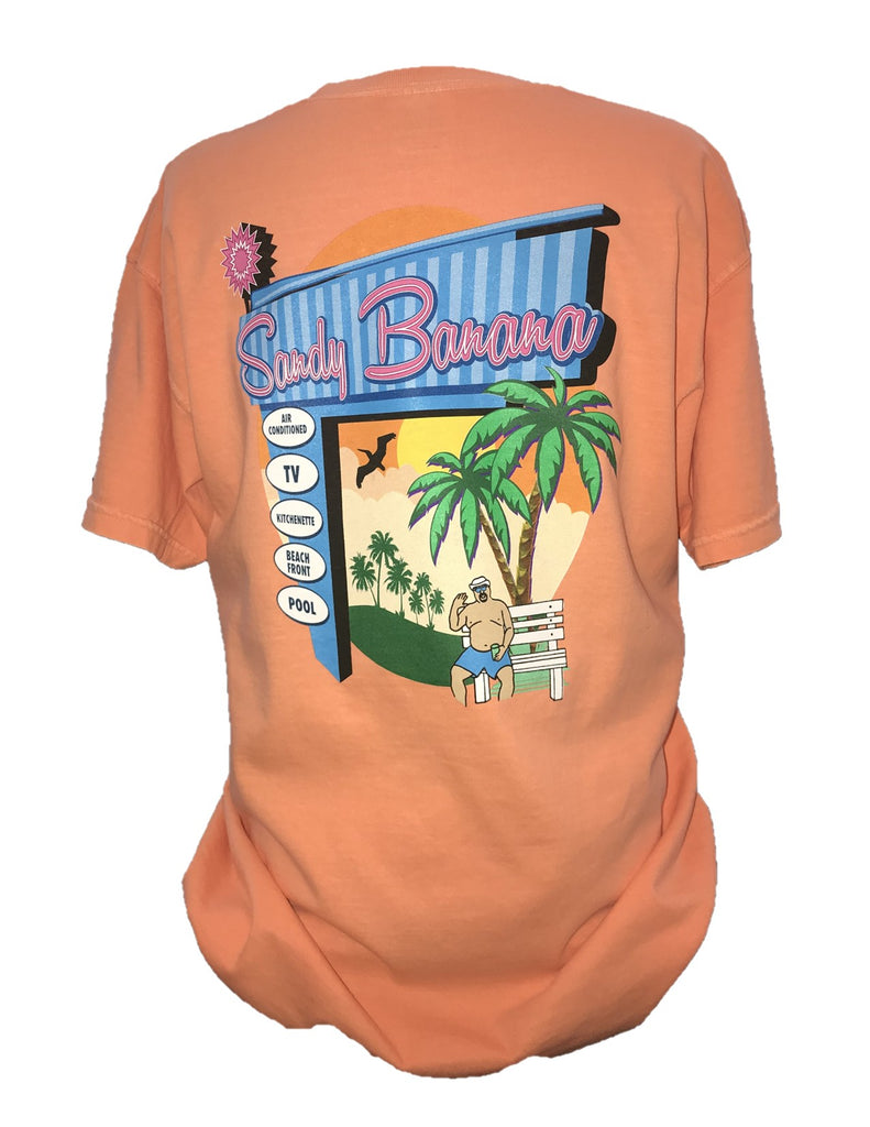 Short Sleeve Tees - Navy Logo Front with Marquee Design Back